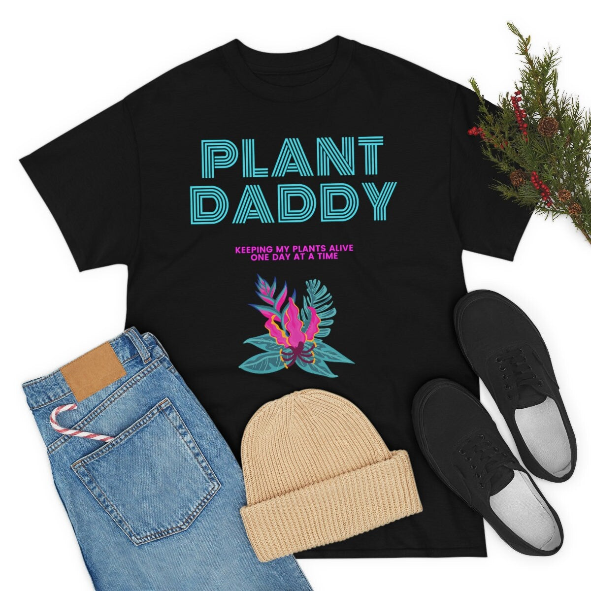Plant Dad T Shirt, Plant Daddy, Plant Shirt for Men, Plant Gift, Plant Lover, Retro, Funny, Cool T Shirt